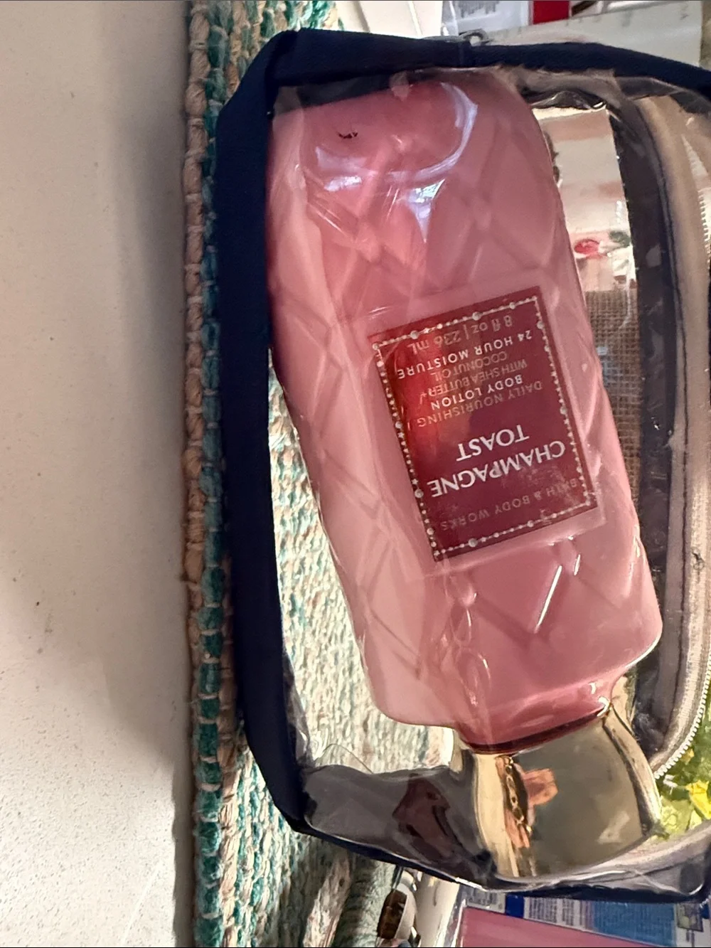 Bath & Body Works Champagne Toast Body Lotion - Pink & Gold Accents